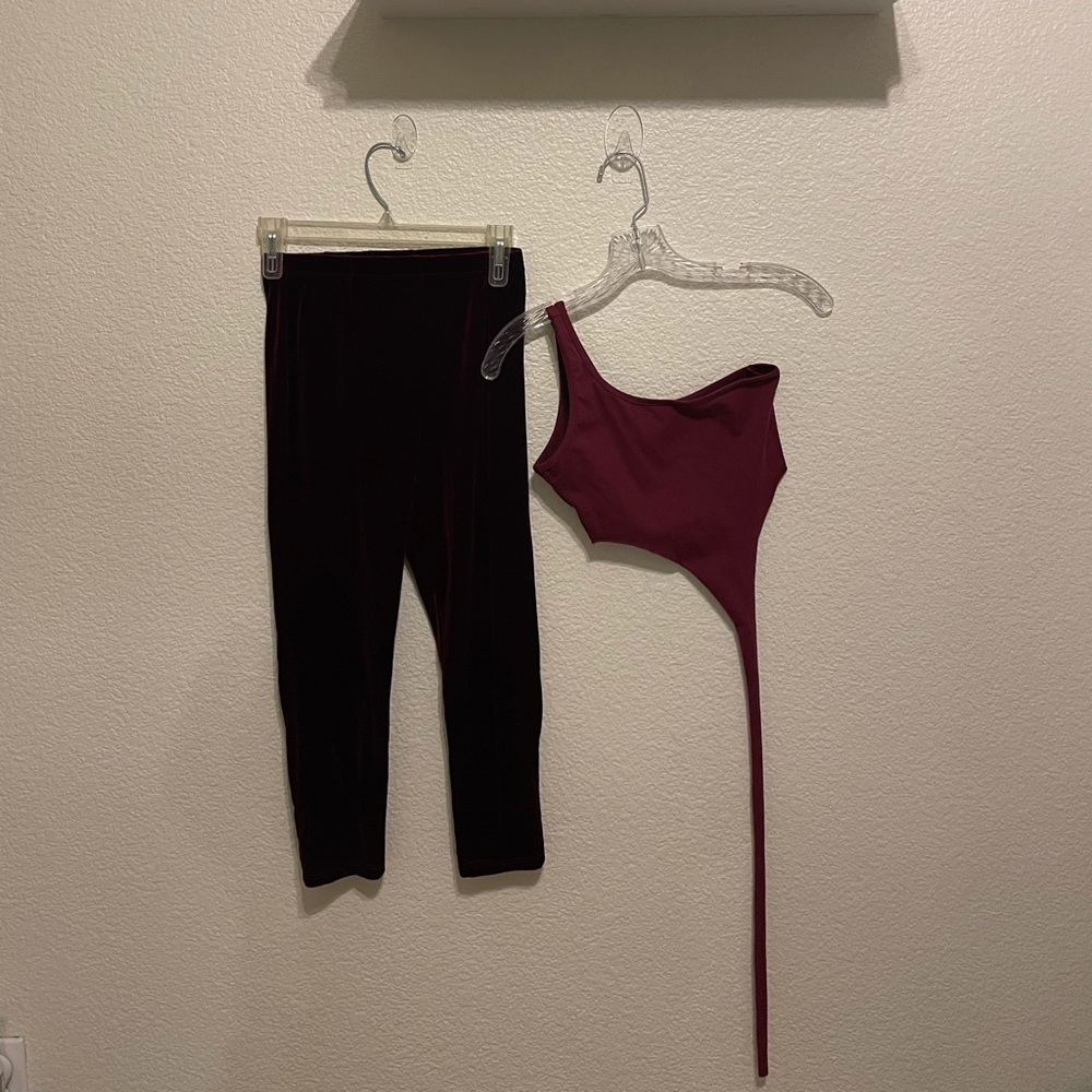 Brand New burgundy matching set